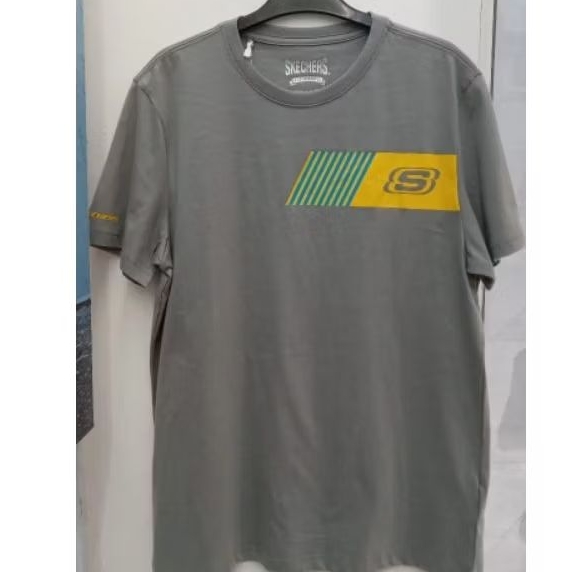 Skechers Kaos Abu-abu Pria