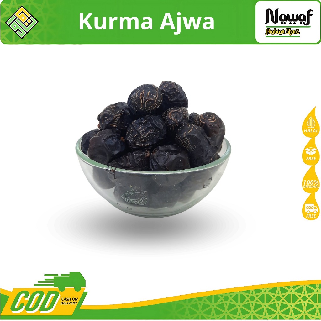 

Kurma Ajwa Al Madinah Jumbo 1 Kg / Kurma Nabi Super Asli Madinah