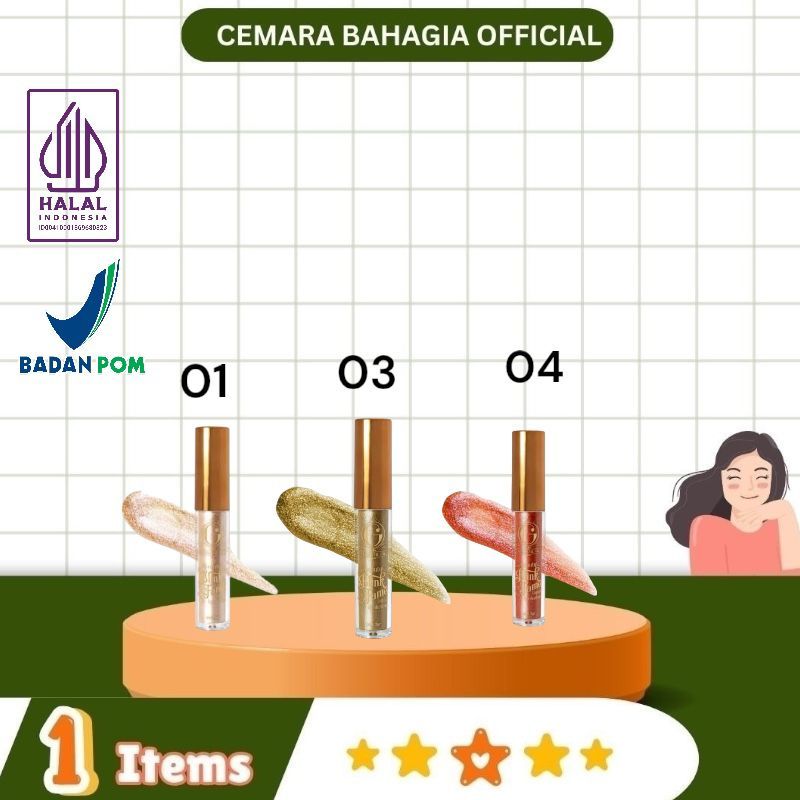 [cemara bahagia] madam gie beauty blink fame liquid eyeshadow