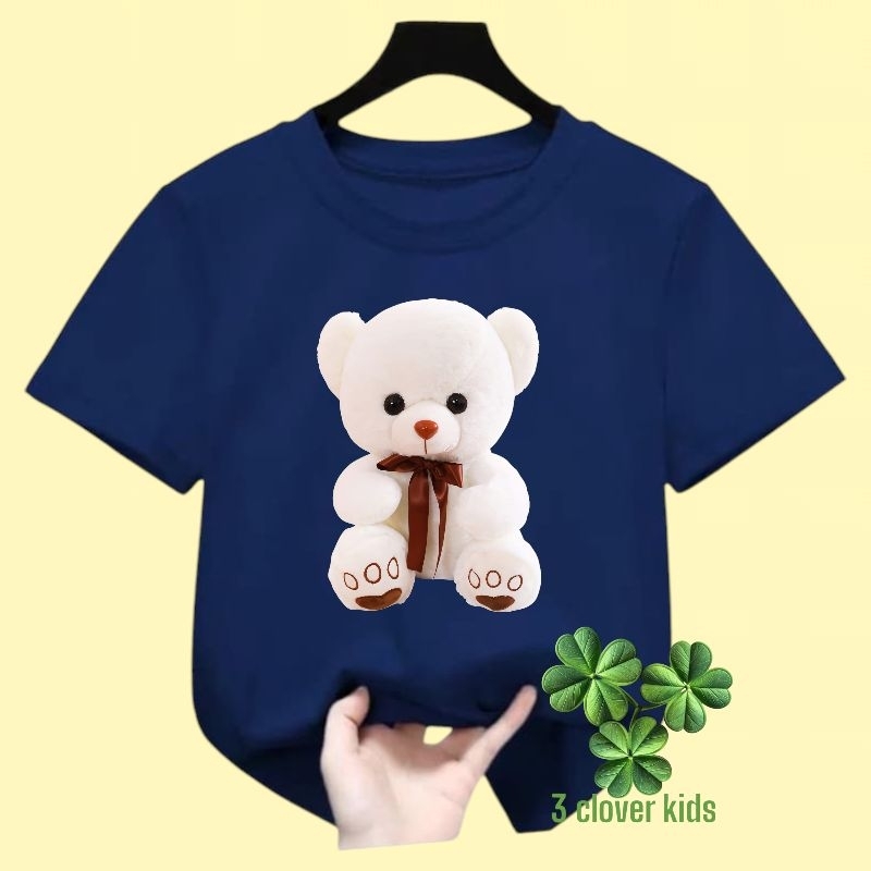 kaos distro anak-anak kaos anak teddy bear baju anak teddy bear
