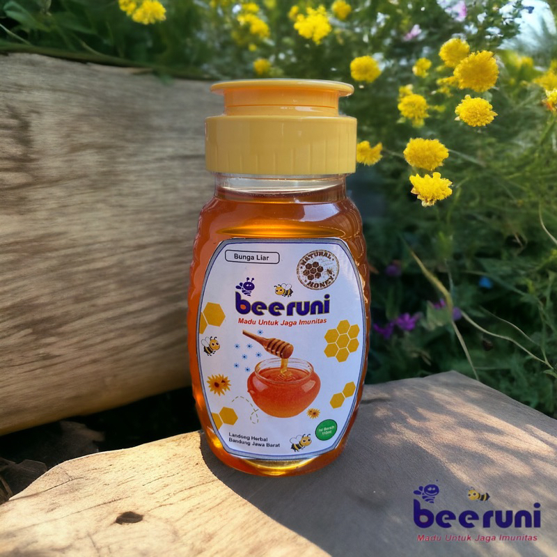 

Madu Murni asli 100% bunga liar Kemasan 110 ml - Beeruni