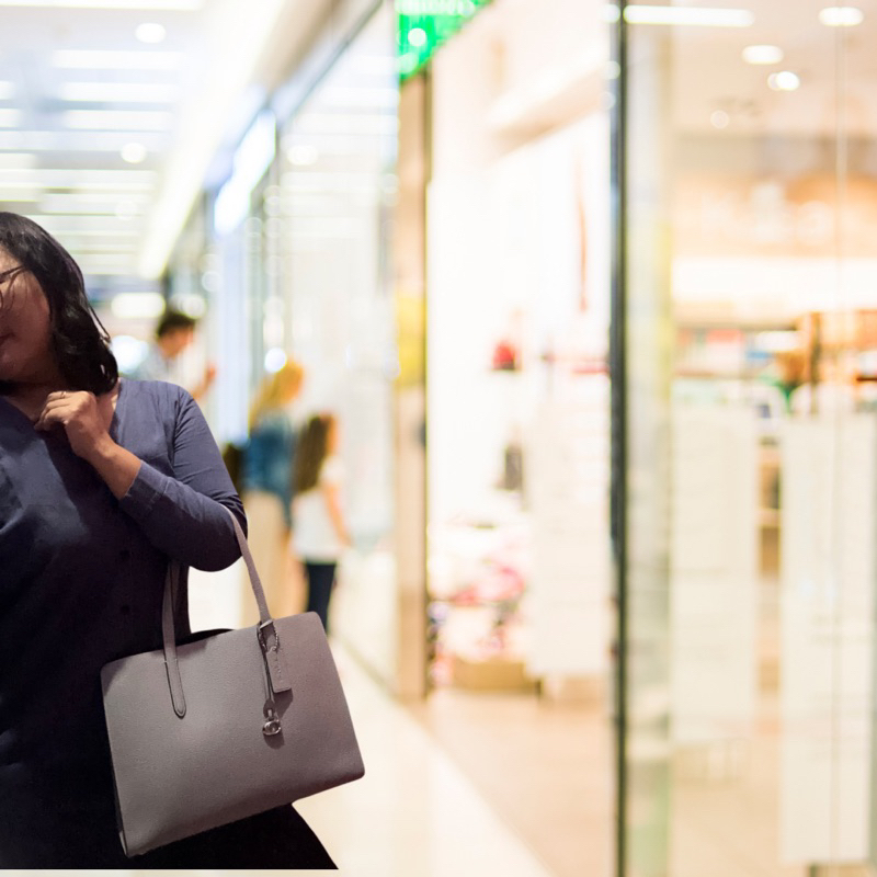 Tote bag wanita Coach Charlie  Carryall in blue denim