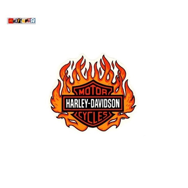 

sticker Harley Davidson flame logo diecut stiker