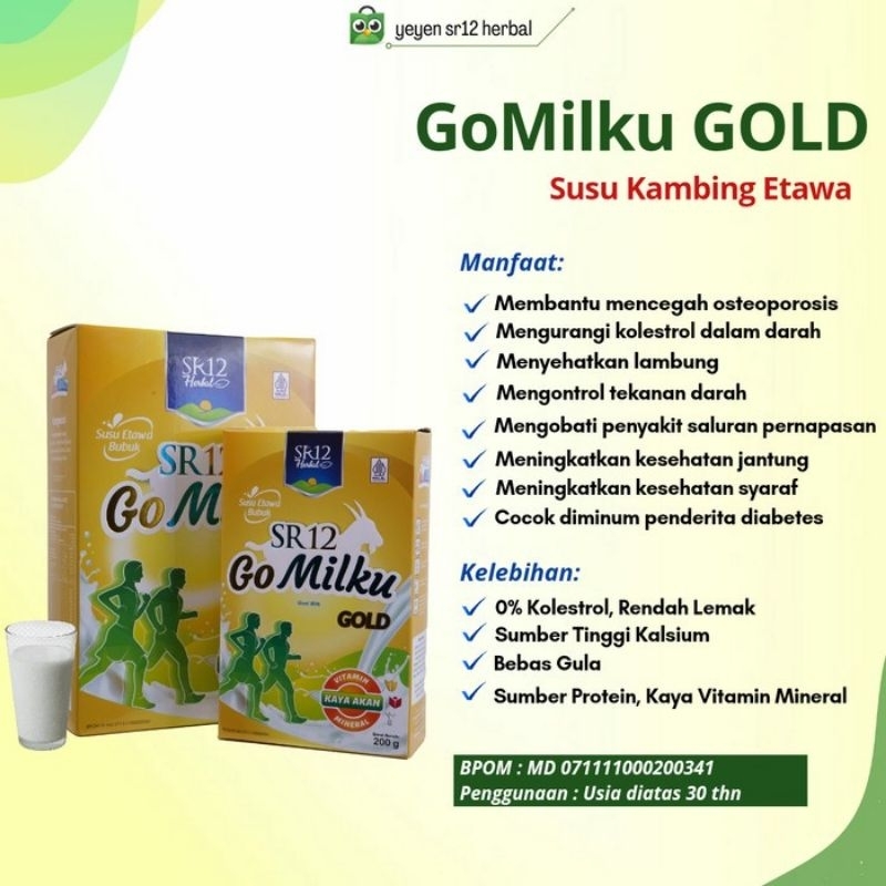 

susu ettawa Gomilku gold SR12 200 gr