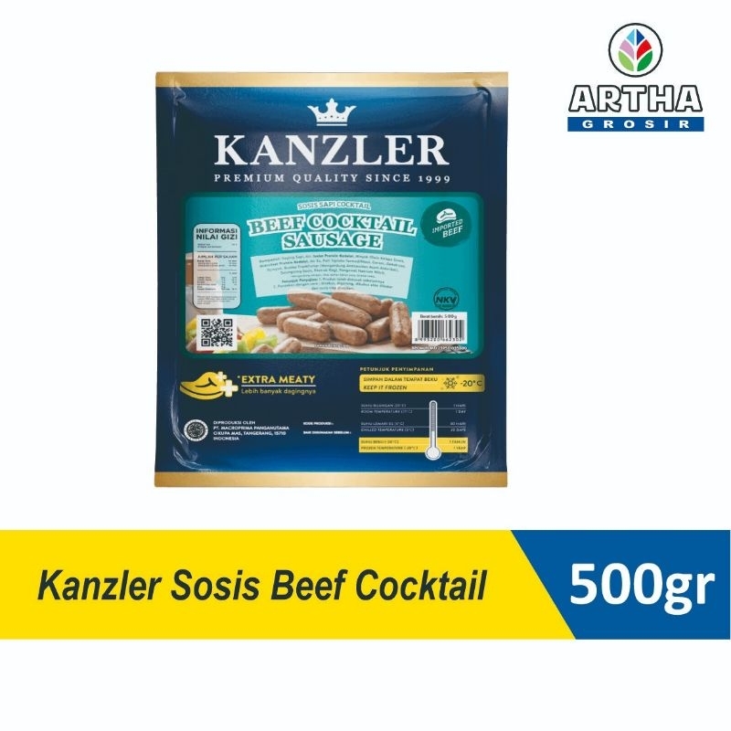 

KANZLER Sosis Beef Cocktail Beef Sausage 500 gr