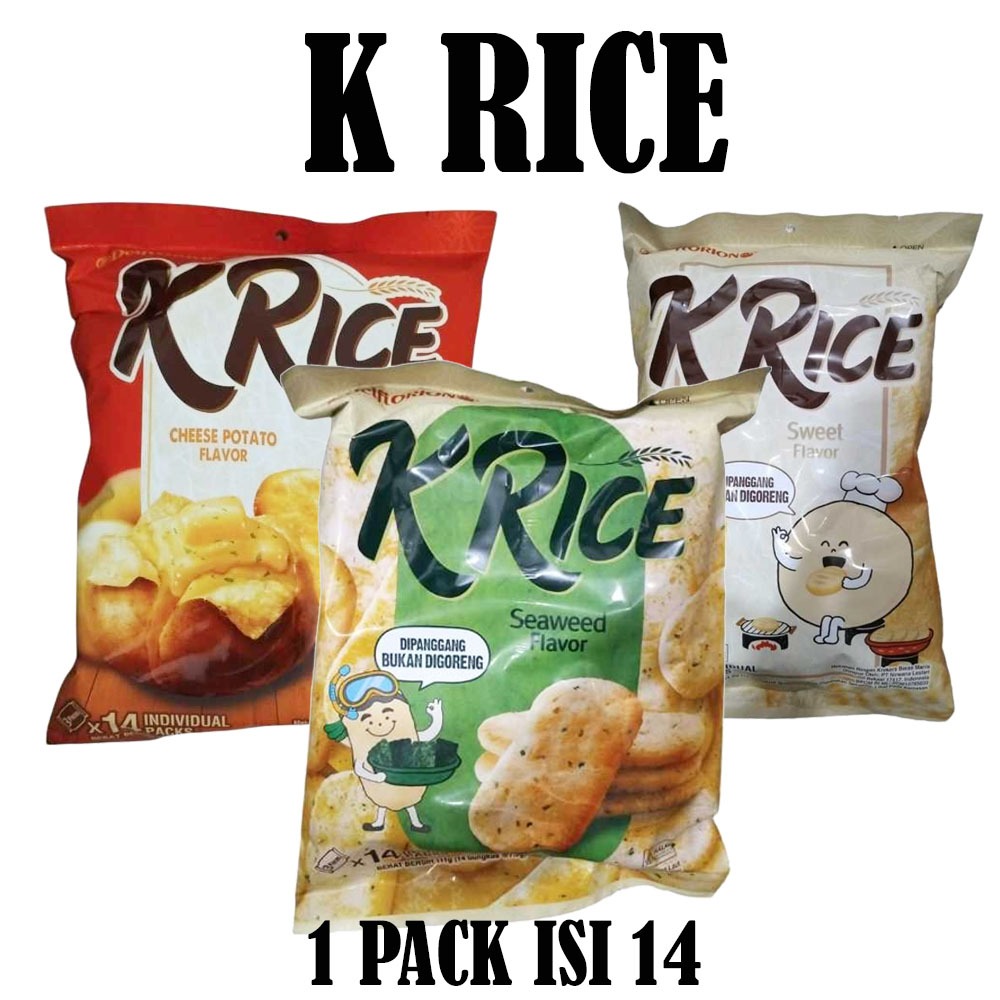 

DELFIORION K RICE K'RICE CRACKERS BERAS PACK ISI 14