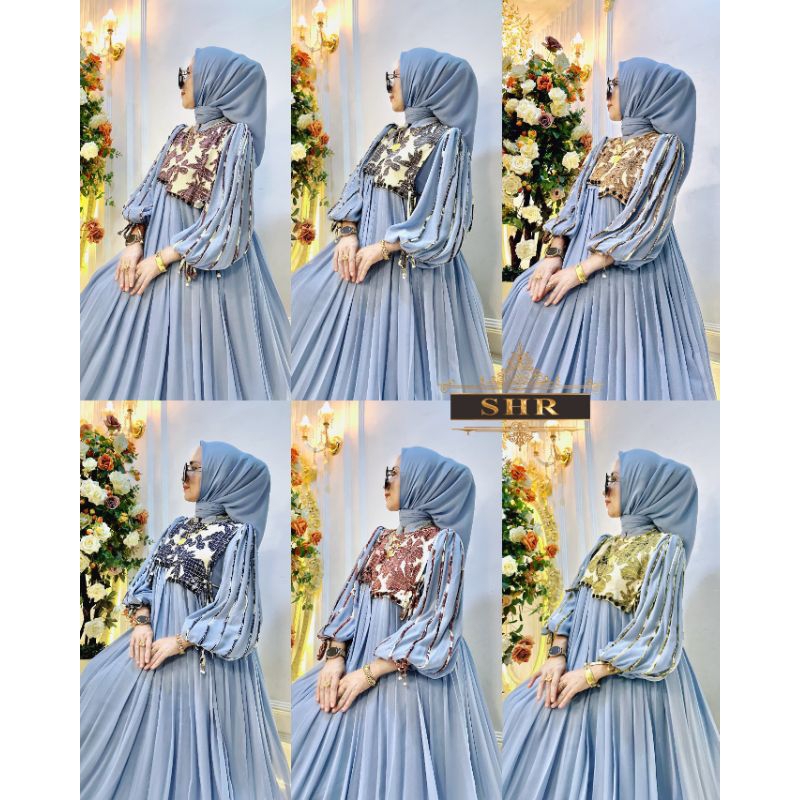 "SHR ORI GAMIS SET HIJAB NGEREWEK.CERUTY KHAYALAN