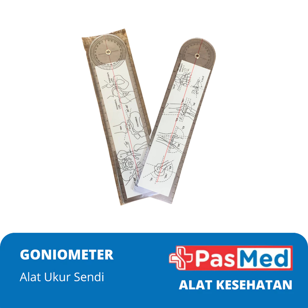 

PASMED | Goniometer alat fisioterapi / penggaris sudut
