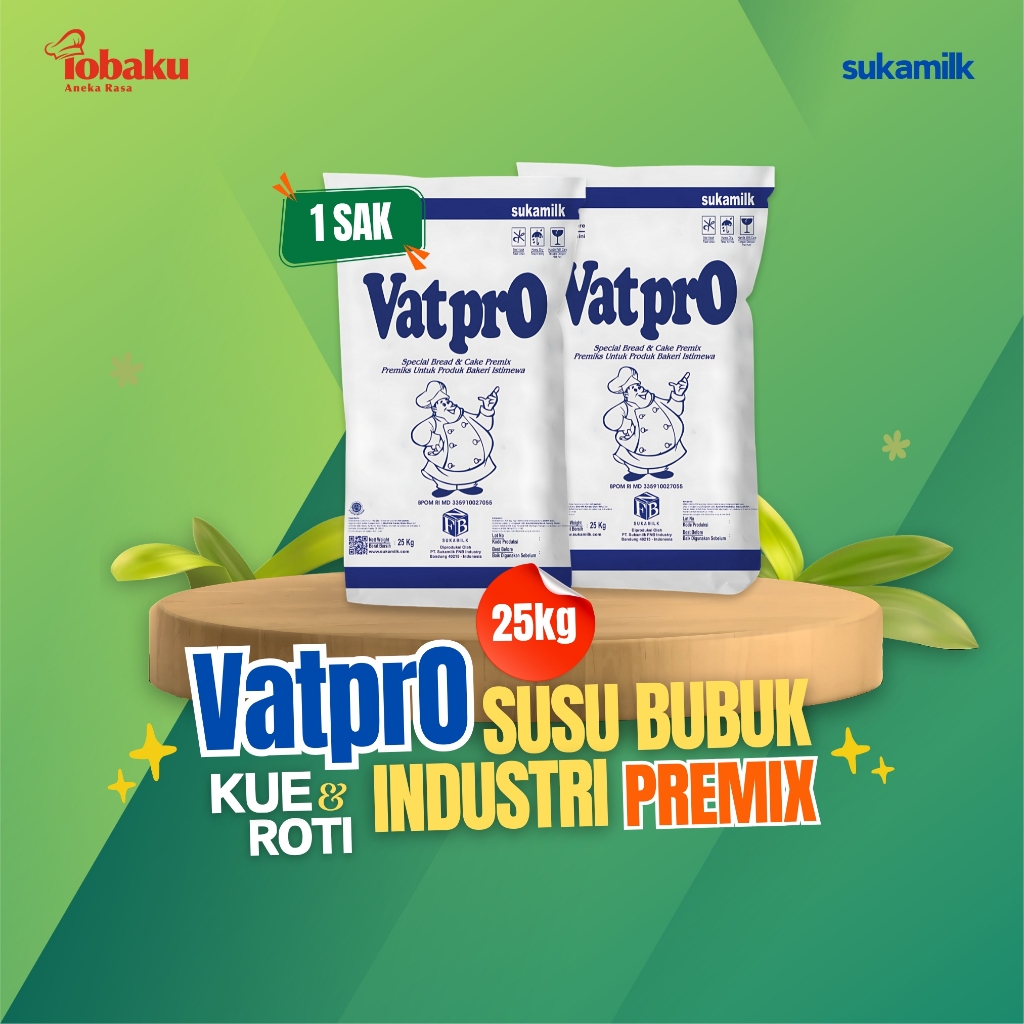 

VATPRO Susu Bubuk Industri Premix Roti & Kue Kemasan 1 SAK _