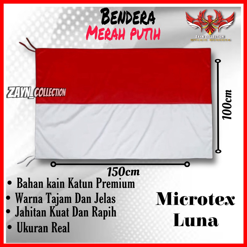 BENDERA KATUN BENDERA MERAH PUTIH UKURAN 150x100 BESAR KATUN TEBAL PREMIUM