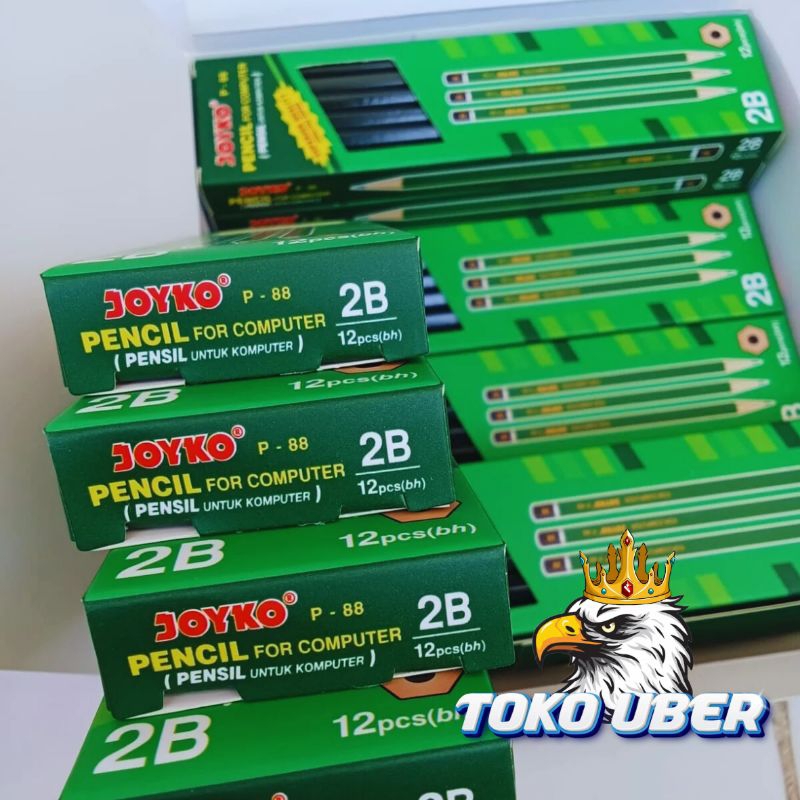 

1 Lusin Pensil 2B Joyko P-88 Paket Hemat Untuk Usaha Perpack Isi 12pcs