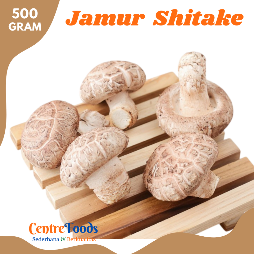

JAMUR SHITAKE Basah - Shitake Mushroom Import Fresh | 500gr [ Harga Per 0,5 Kg ]