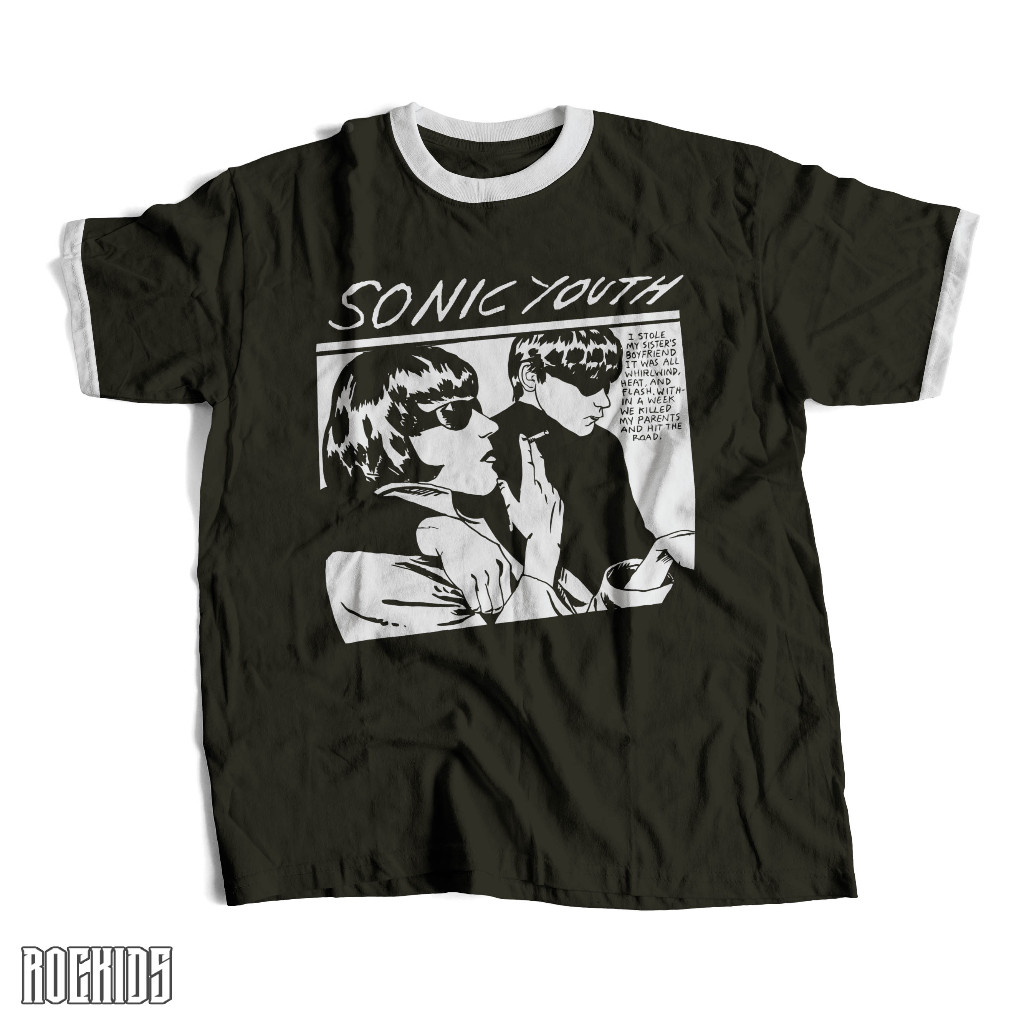 sonic youth - ringer tee - kaos dewasa dan anak sonic youth  - kaos sonic youth  - kaos sonic youth 