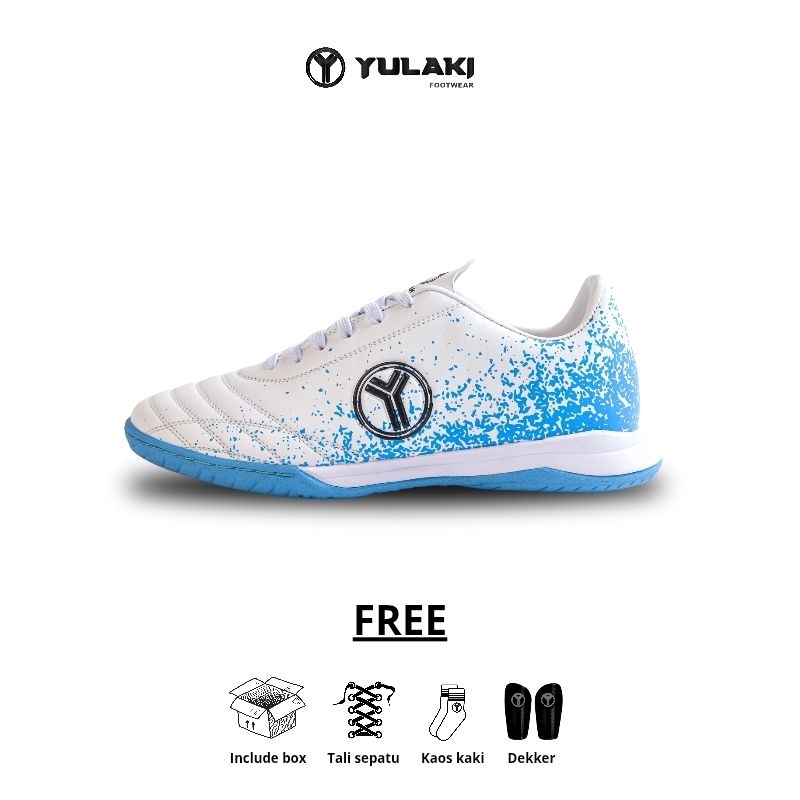Yulaki Footwear Sepatu Futsal abstract blue