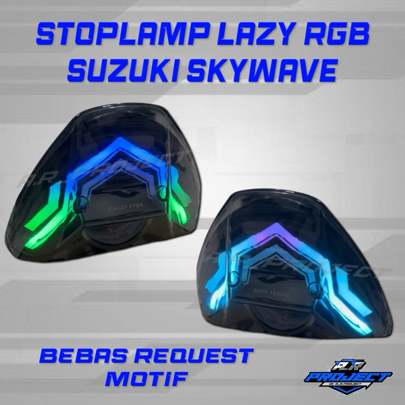 Lampu Stoplamp Lazy Malas RGB Android Suzuki Skywave