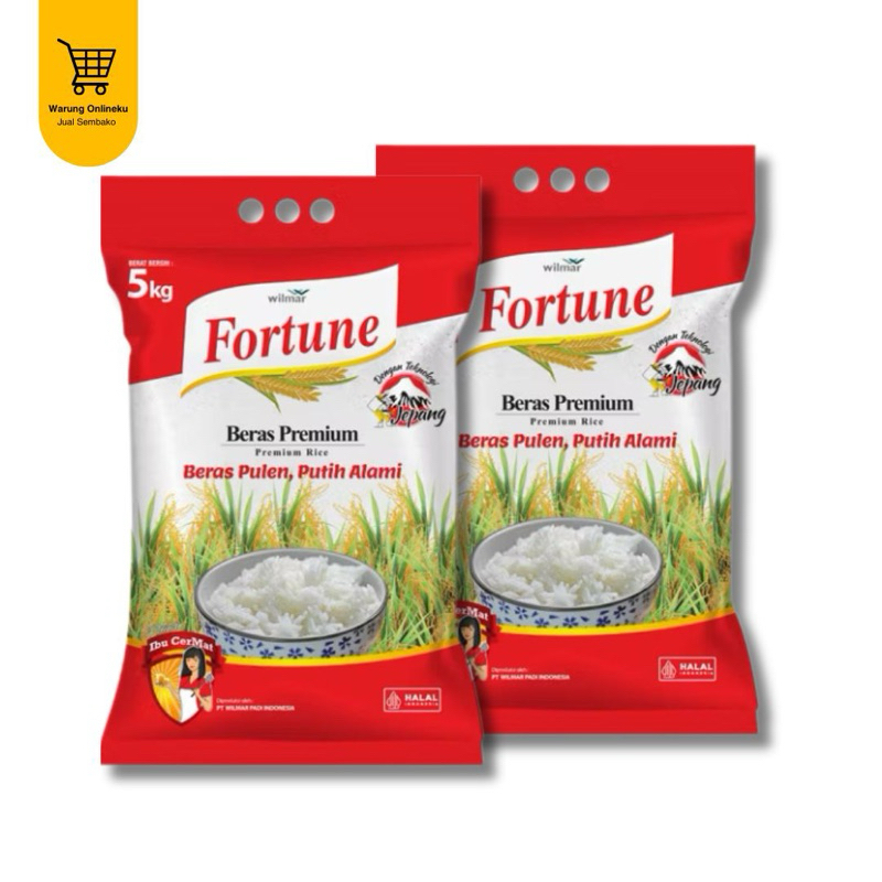 

FORTUNE BERAS PREMIUM BERAS PULEN BERAS PUTIH 5KG