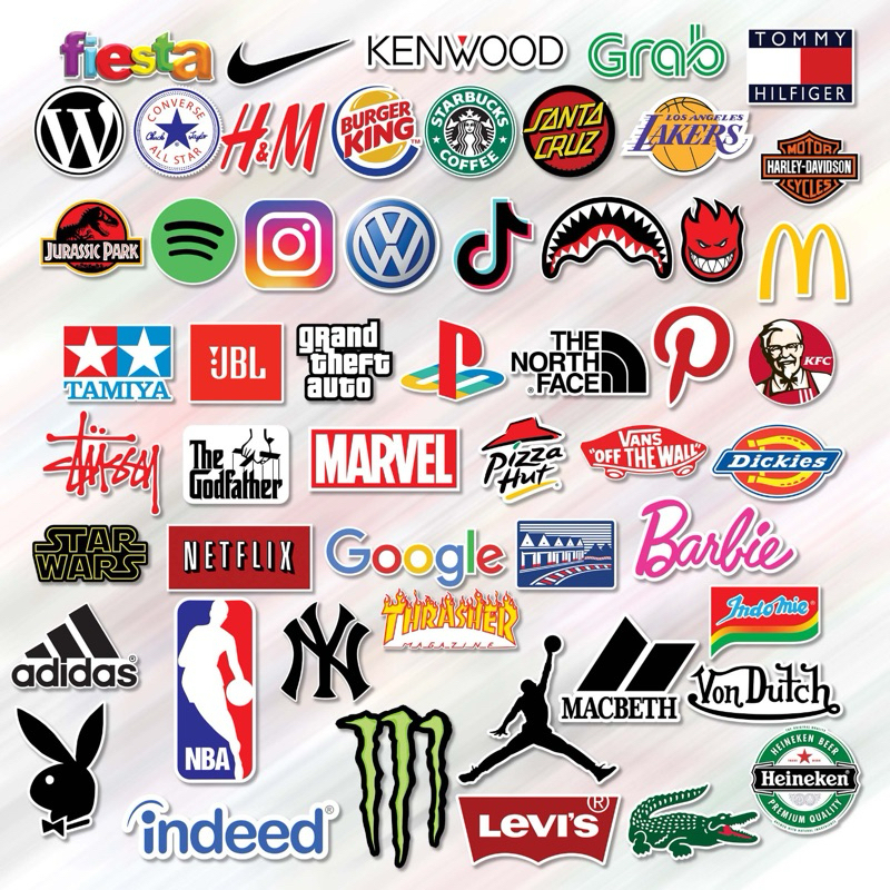 

STICKER BRAND 50pcs ( 2-5 cm ) DIE CUT