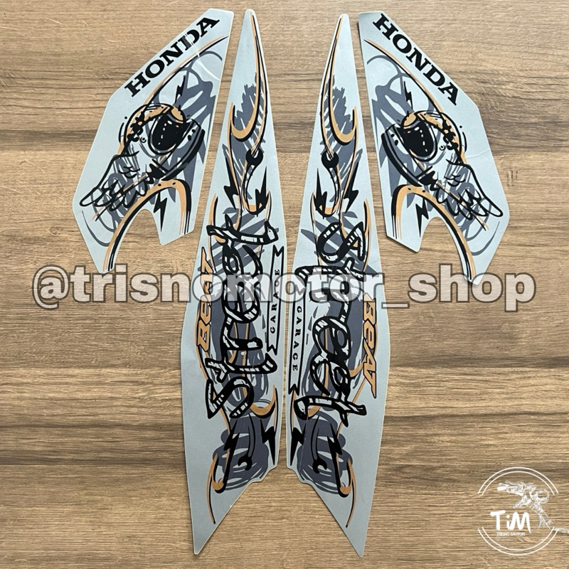 Striping Honda Beat street silver 2021 | Stiker Beat FI street standar