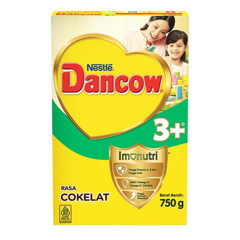 

Nestlé Dancow 3+ imunutri susu bubuk 3-5 tahun coklat 750g