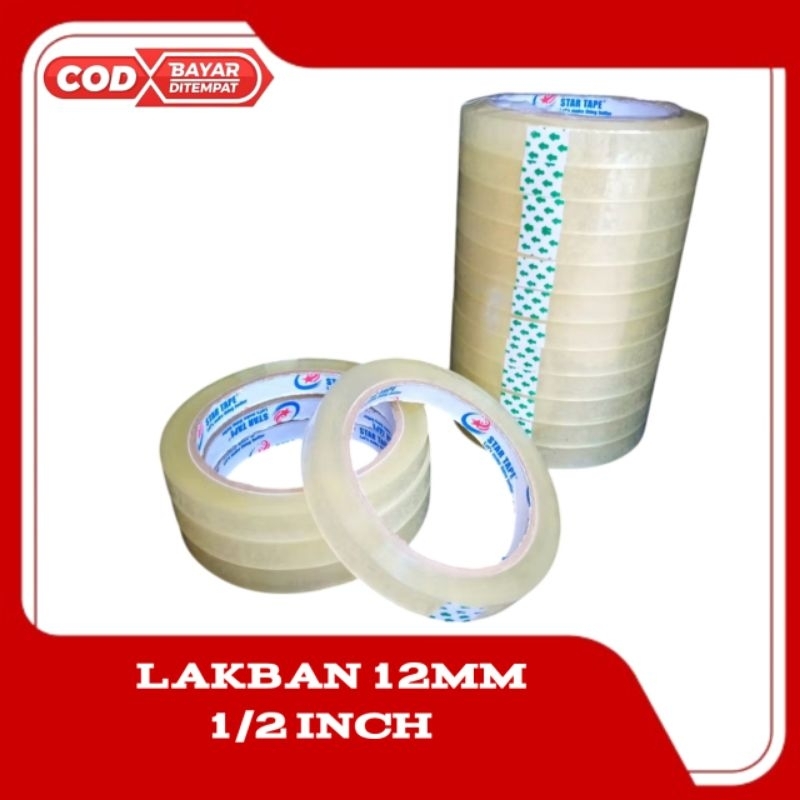 

LAKBAN 12 MM X 72 YARD ISOLASI 1/2 INCH