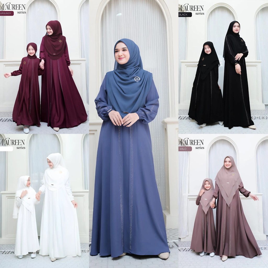 NAUREN COUPLE ARABIAN STYLE BAJU GAMIS IBU DAN ANAK CERUTY APLIKASI SWAROVSKI TERRBARU/DRESS PESTA I