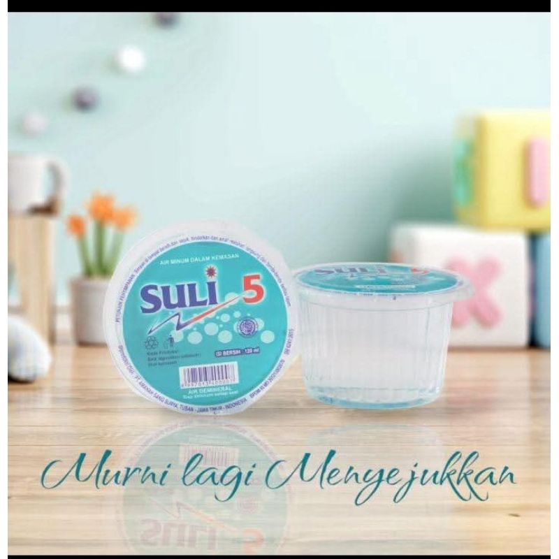 

Air Demineral Suli 5 Kemasan Gelas 120 ml 1 Dus Isi 40