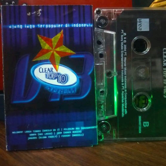 kaset pita clear top 10 pop Indonesia