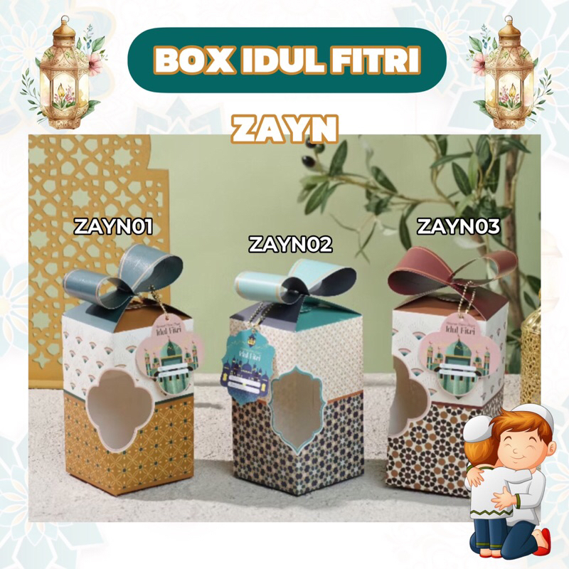 

ZAYN | Box Hampers Idul fitri Toples Tabung Jar Kotak Gift Packaging Kue Kering Lebaran Eid Mubarak
