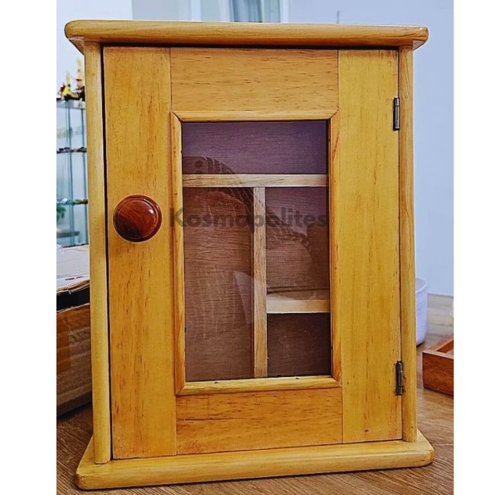 Kotak Obat Kayu Kayu Premium,Kotak Obat P3K Dinding,Termurah,Finishing Glossy