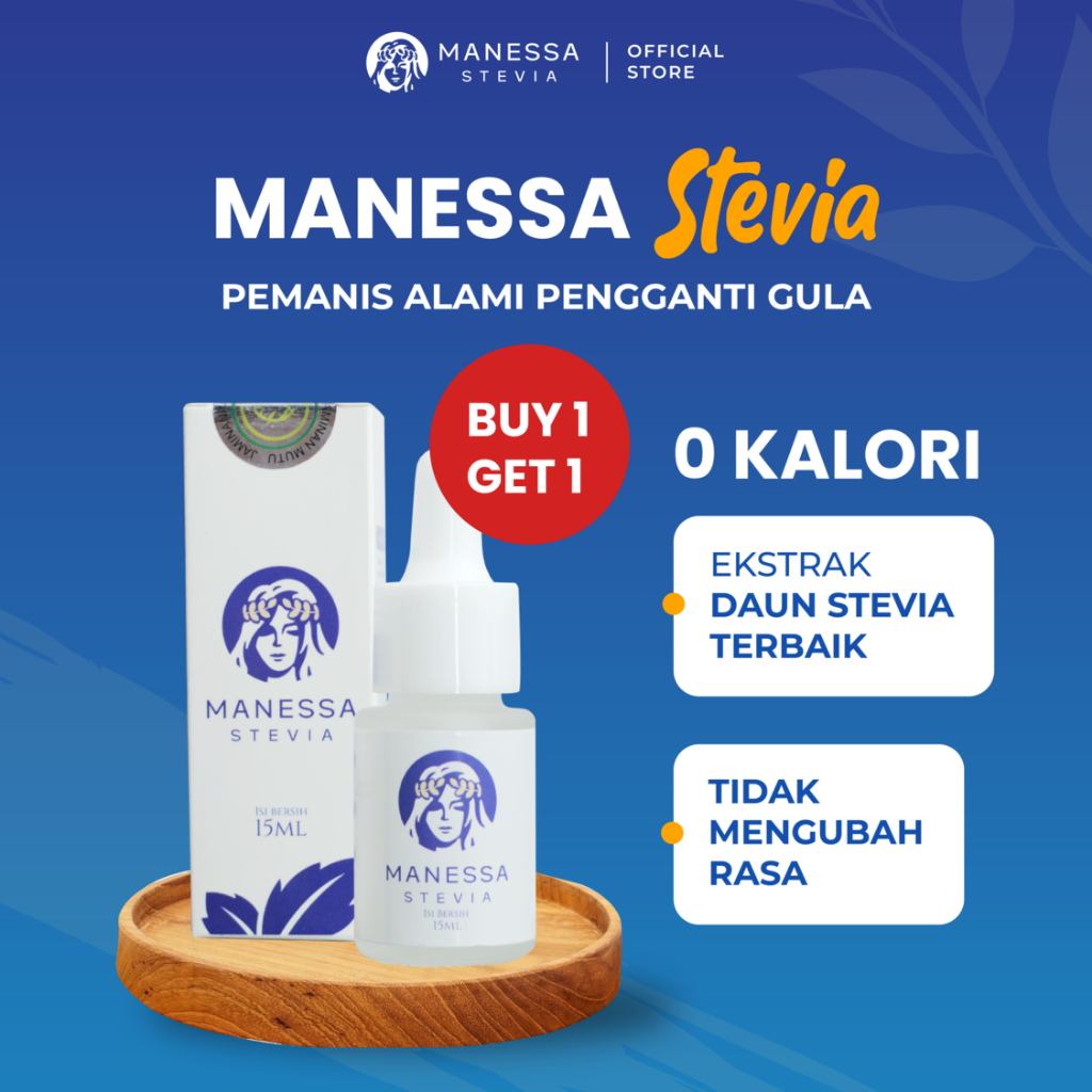 

BELI 1 GRATIS 1 MANESSA STEVIA BUNDLE | Pemanis Alami Stevia yang Nol Kalori, Aman untuk Penderita Diabetes, dan Membantu Menjaga Berat Badan