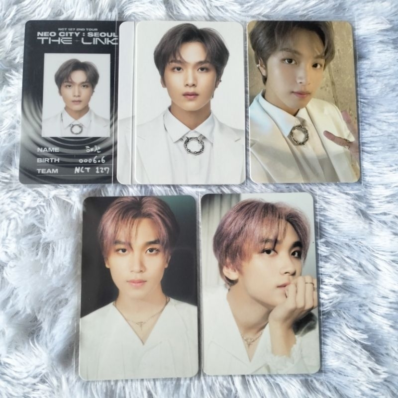 Photocard pc nct the dream show tds2 haechan topang dagu konsep the link idc hitam selca trading car