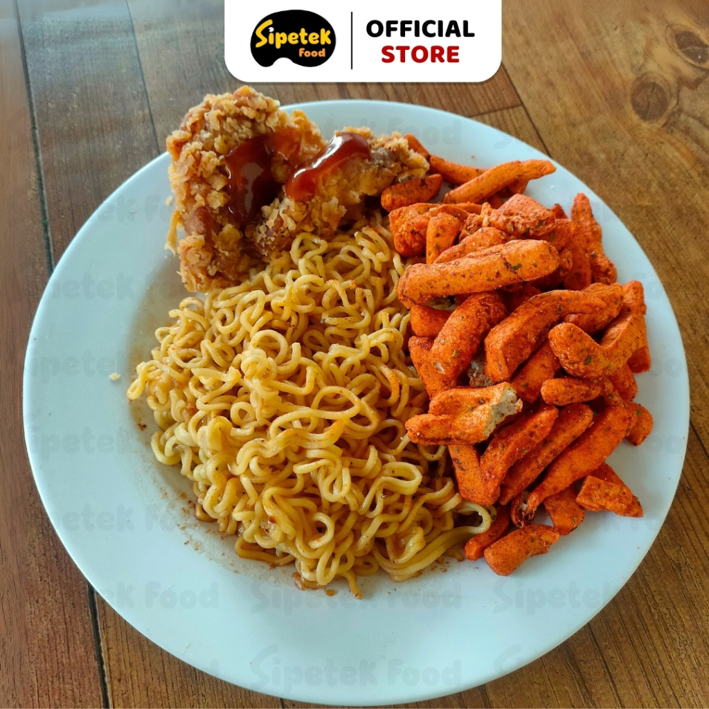 

wiw Basreng Baso Ikan Goreng Original Pedas Daun Jeruk Kemasan 1KG Sipetek Food