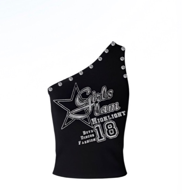 #024 One Shoulder Girls Jam Light Camel Highlight 18