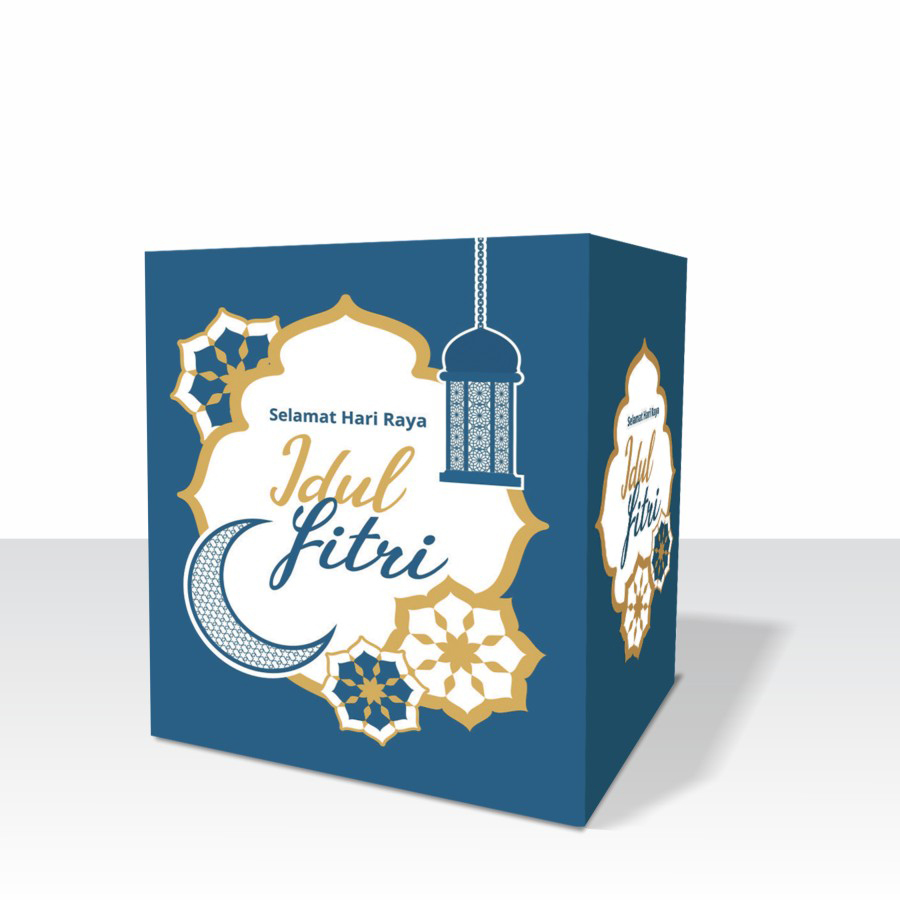 

( 5 pcs ) Box Parcel Lebaran Kardus Kemasan Hampers Sembako Idul Fitri 30x20x33 cm