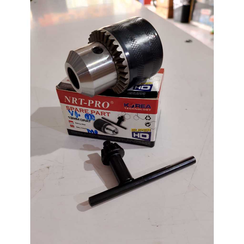 Kepala mesin Bor 13mm ukuran 1.5 - 13 mm NRT Kepala Bor 13mm Plus Kunci Bor Bor 13mm