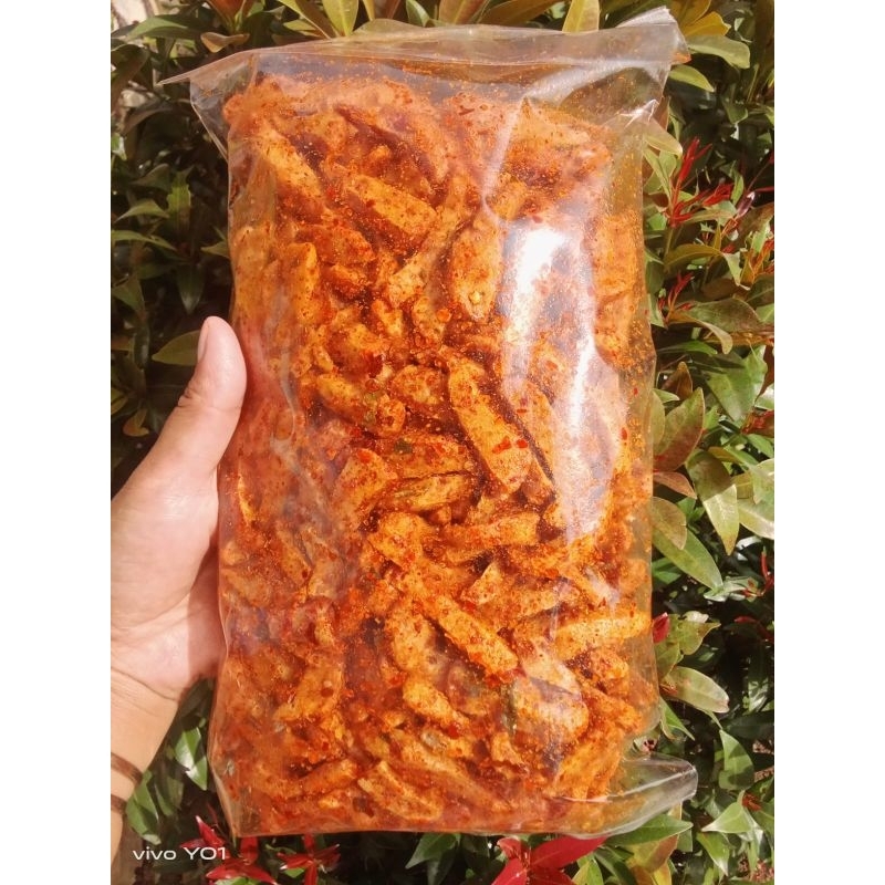 

basreng pedas Dau. jeruk 1kg