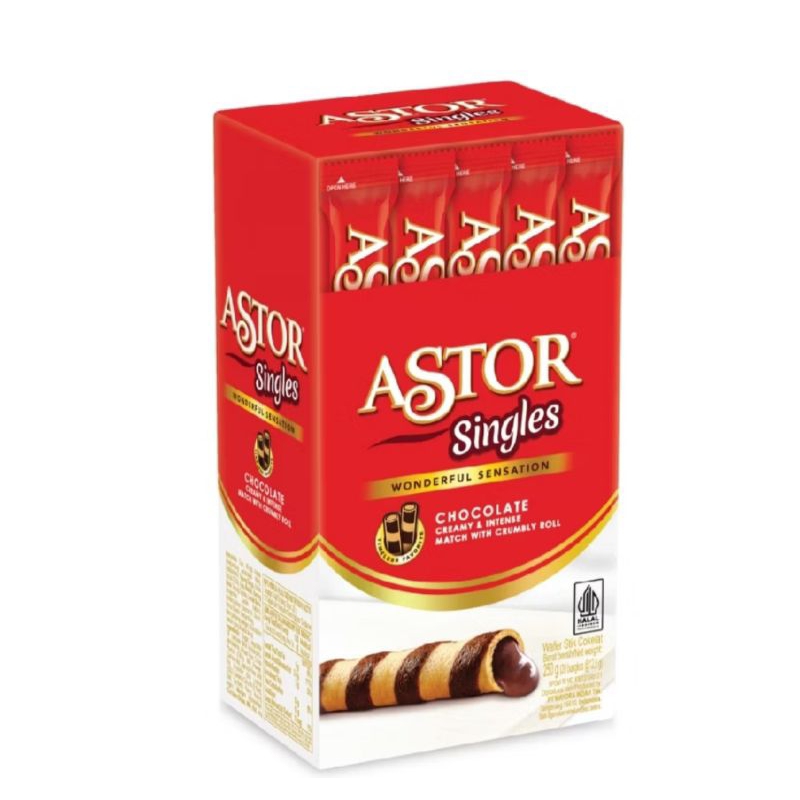 

Wafer Astor Singles box isi 20 pcs