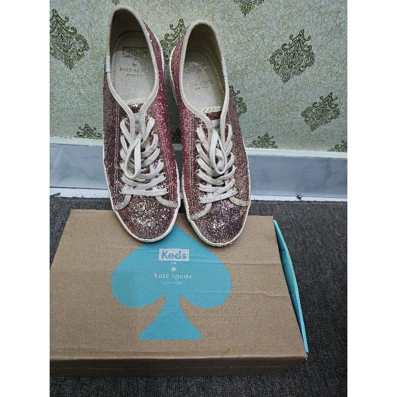 Keds x kate spade gliter shoes