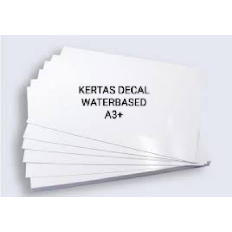 

Kertas Decal Waterbased Ukuran A3+