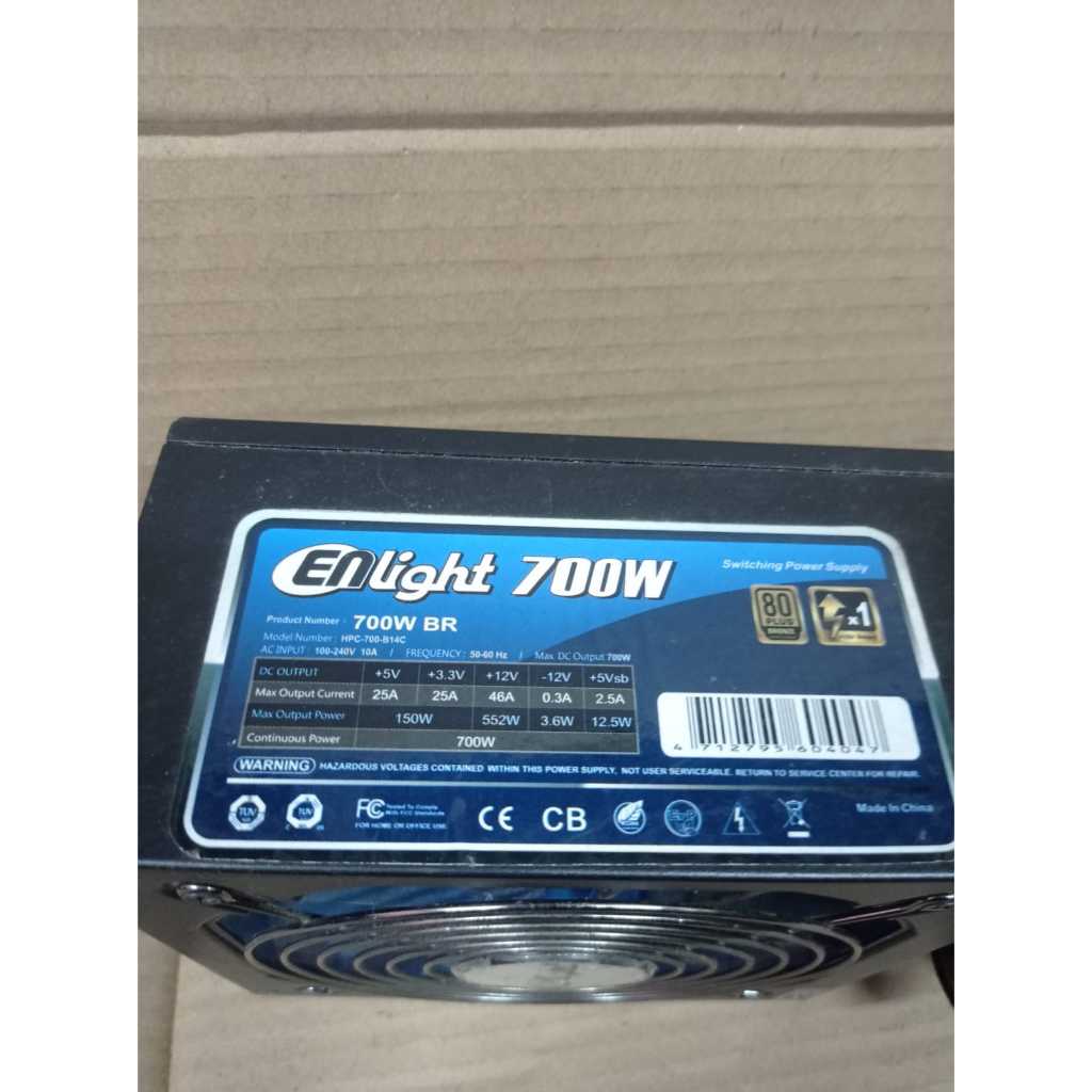 PSU ENLIGHT 700WATT 80PLUS SEMI MODULAR