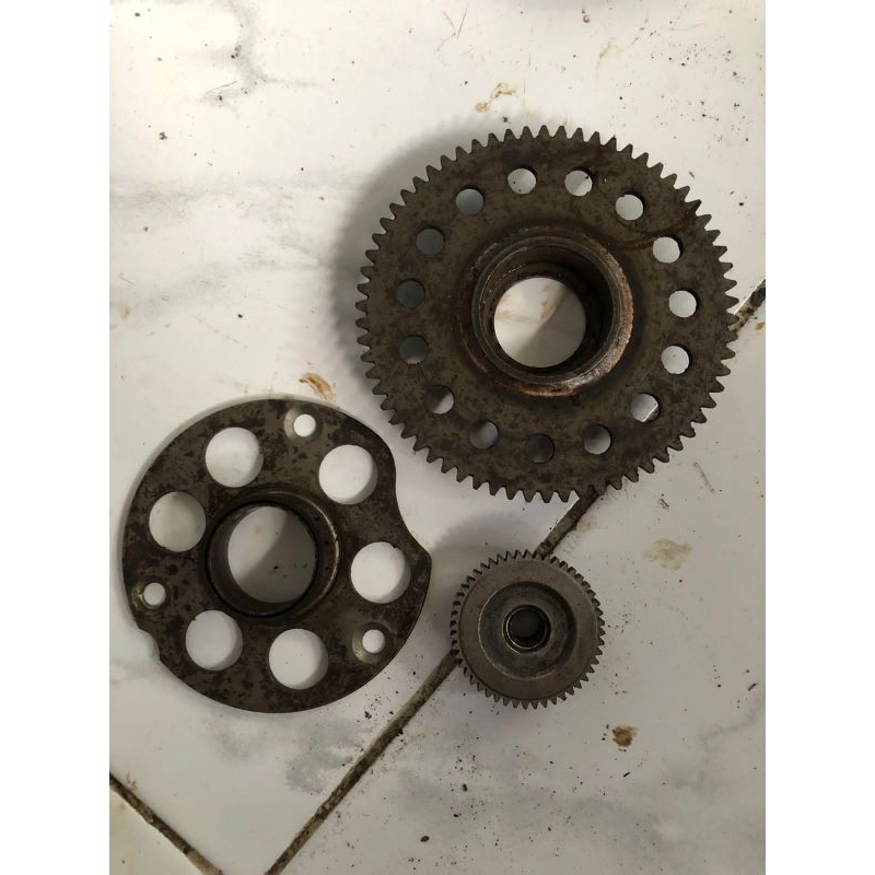 Gigi gear double stater starter set besar kecil original yamaha fizr f1zr force1 alfa sigma fiz r f1
