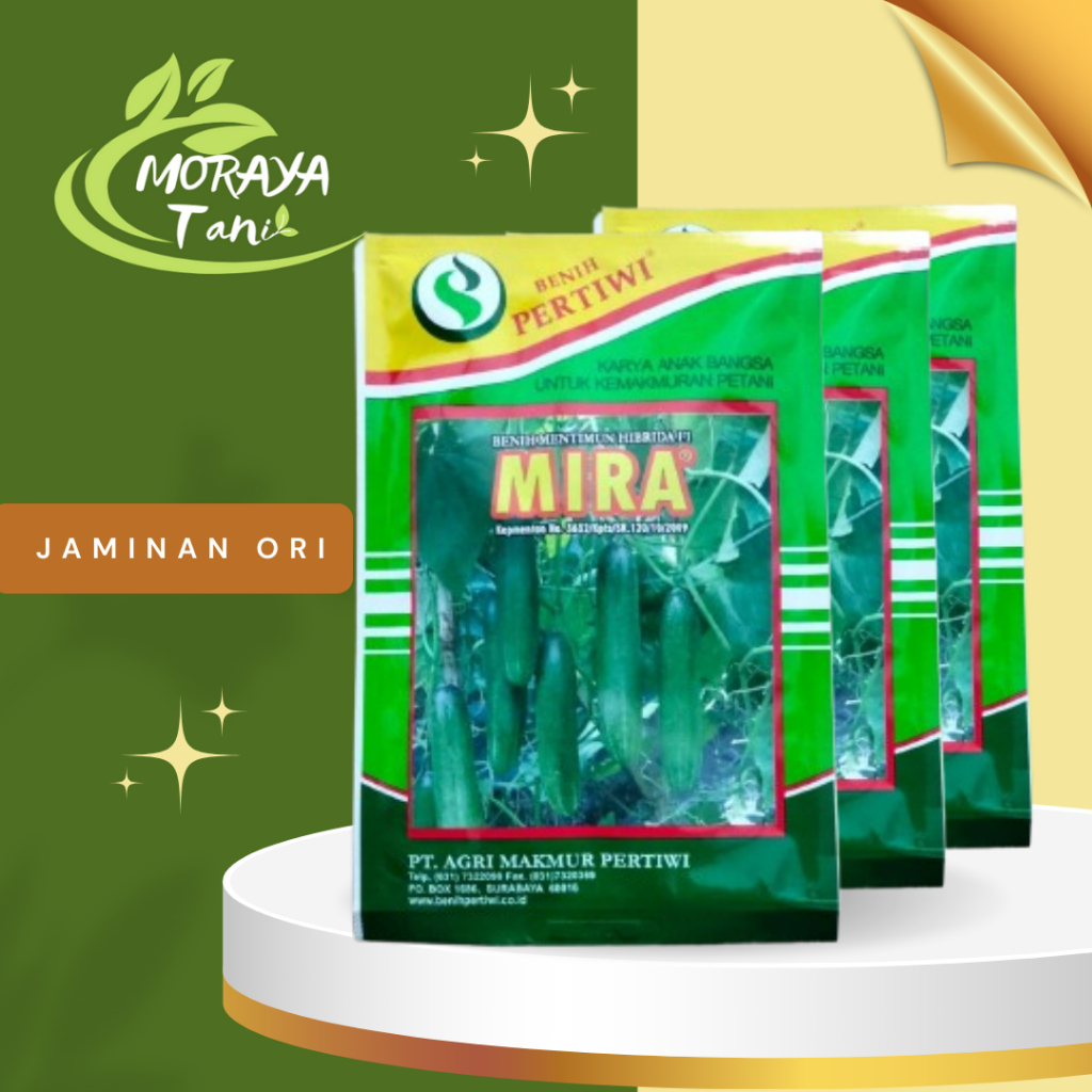 Benih timun Mira Pertiwi kemasan 25 gram