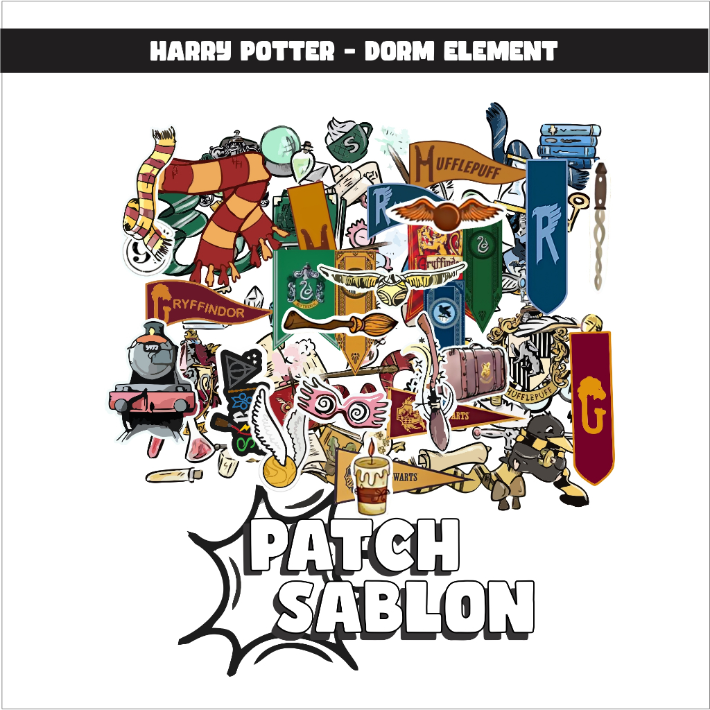 

Sablon Patch DTF HARRY POTTER - DORM ELEMENT