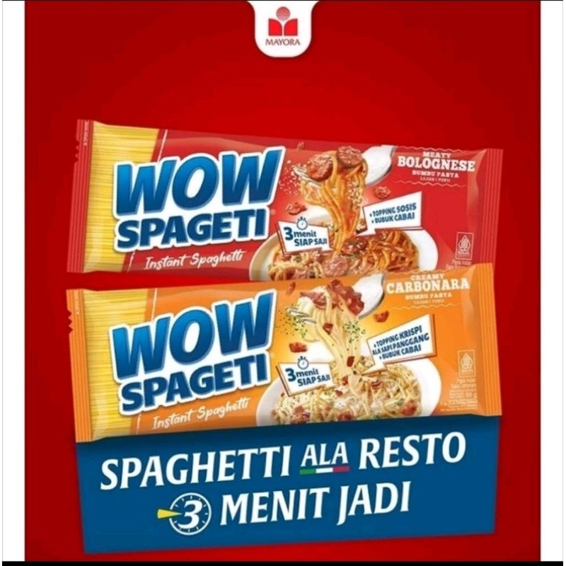 

PASTA WOW SPAGETI INSTANT MURAH BOLOGNESE DAN CARBONARA