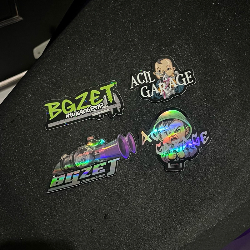 

PAKETAN STIKER BGZET X ACIL GARAGE