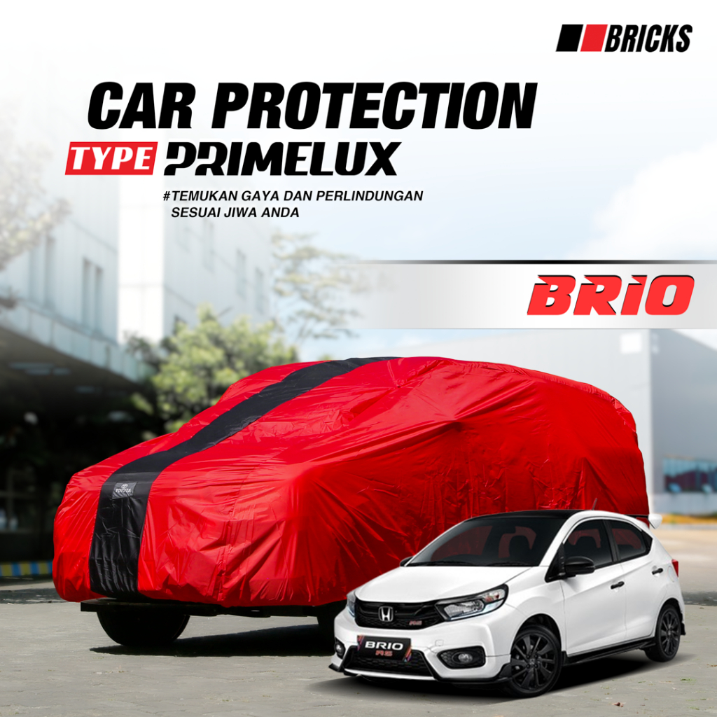 PREMIUM BRIO Body Cover mobil brio Sarung Mobil BRIO Warna mantol penutup mobil putih BRIO RS SATYA