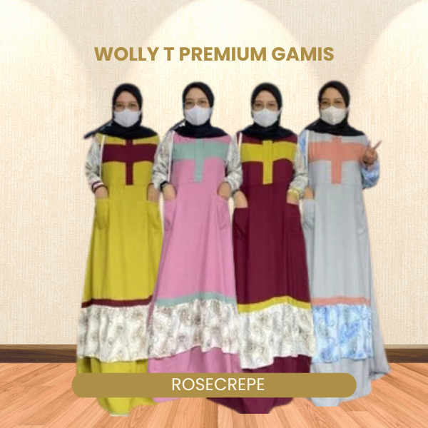 SALE Dress Gamis Wolly Premium Olivia MJ