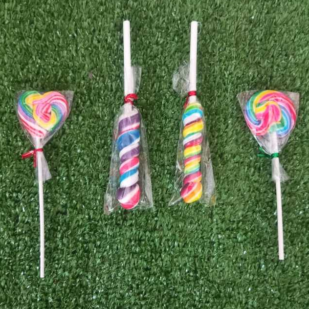 

motif campur permen lolipop isi 20 pcs - love, bulat, ulir