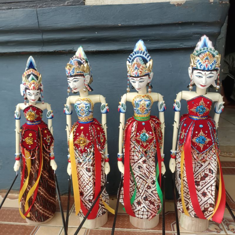 Wayang Golek sinta 38|46|57 cm istri Rama Qualitas premium full ukiran