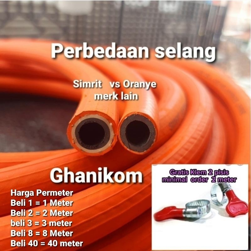 Selang kompor gas - Selang lpg -Selang Harga meteran - Selang Gas simrit germany - Selang lpg